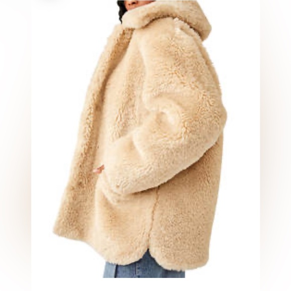 Free People Pretty Perfect Faux Fur Peacoat - Picture 7 of 17